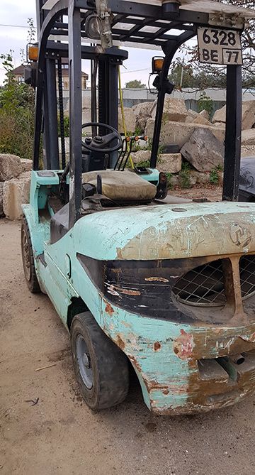 Ремонт управляемого моста на дизельном погрузчике